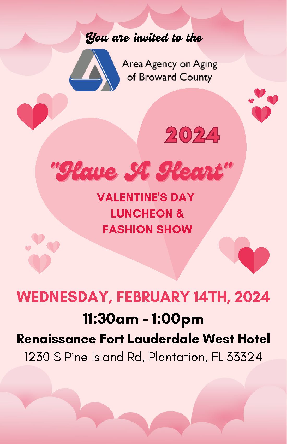 2024 "Have A Heart" Valentine's Day Luncheon & Fashion Show Area